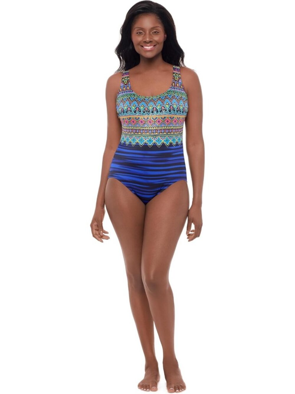 Stylish Women's Triple X Back One-Piece Swimsuit | Flattering Fit & Comfort